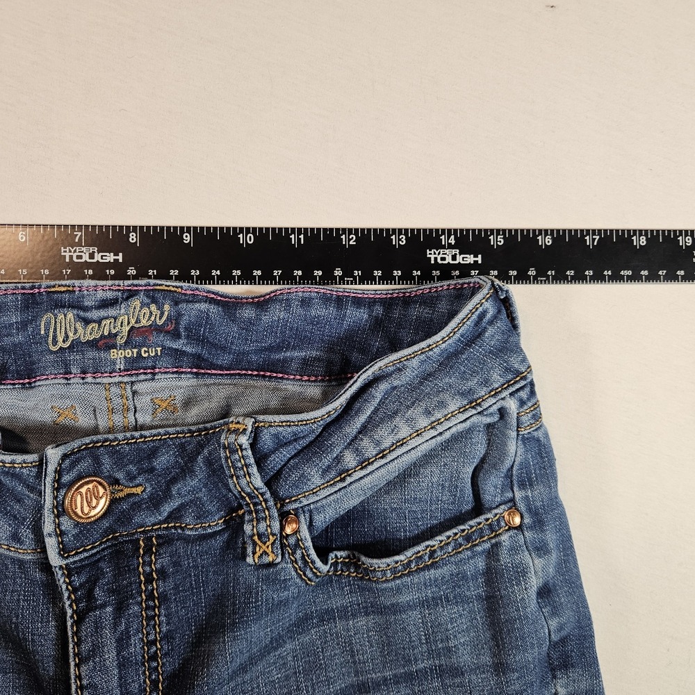 Wrangler Bootcut Jeans 11x32 Women's Cowgirl Westernwear Medium Wash Blue - Picture 5 of 9